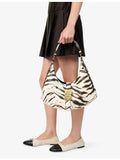 GANNI Kat Zebra small faux-leather shoulder bag - British product