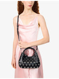 GANNI mini leather hobo bag with heart embellishment - British product