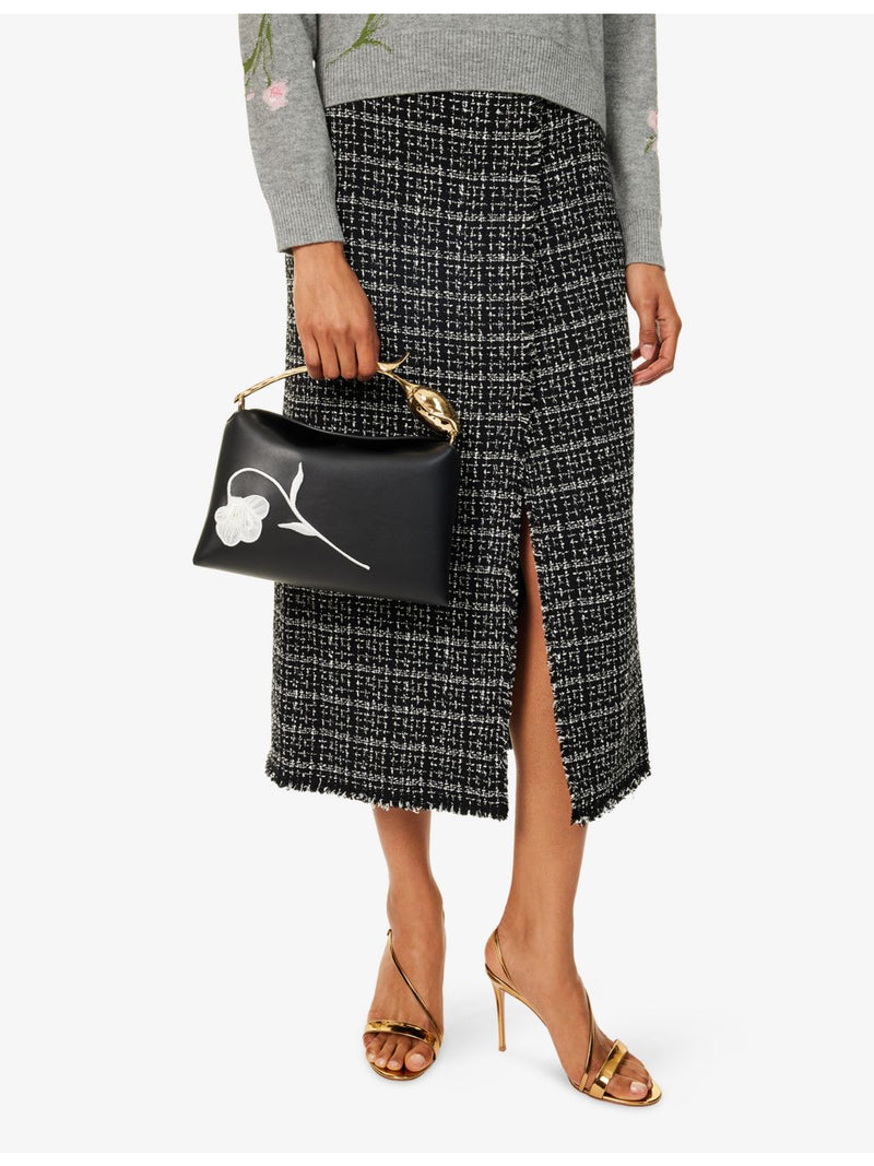 Erdem Midi Bloom leather top-handle bag - British product