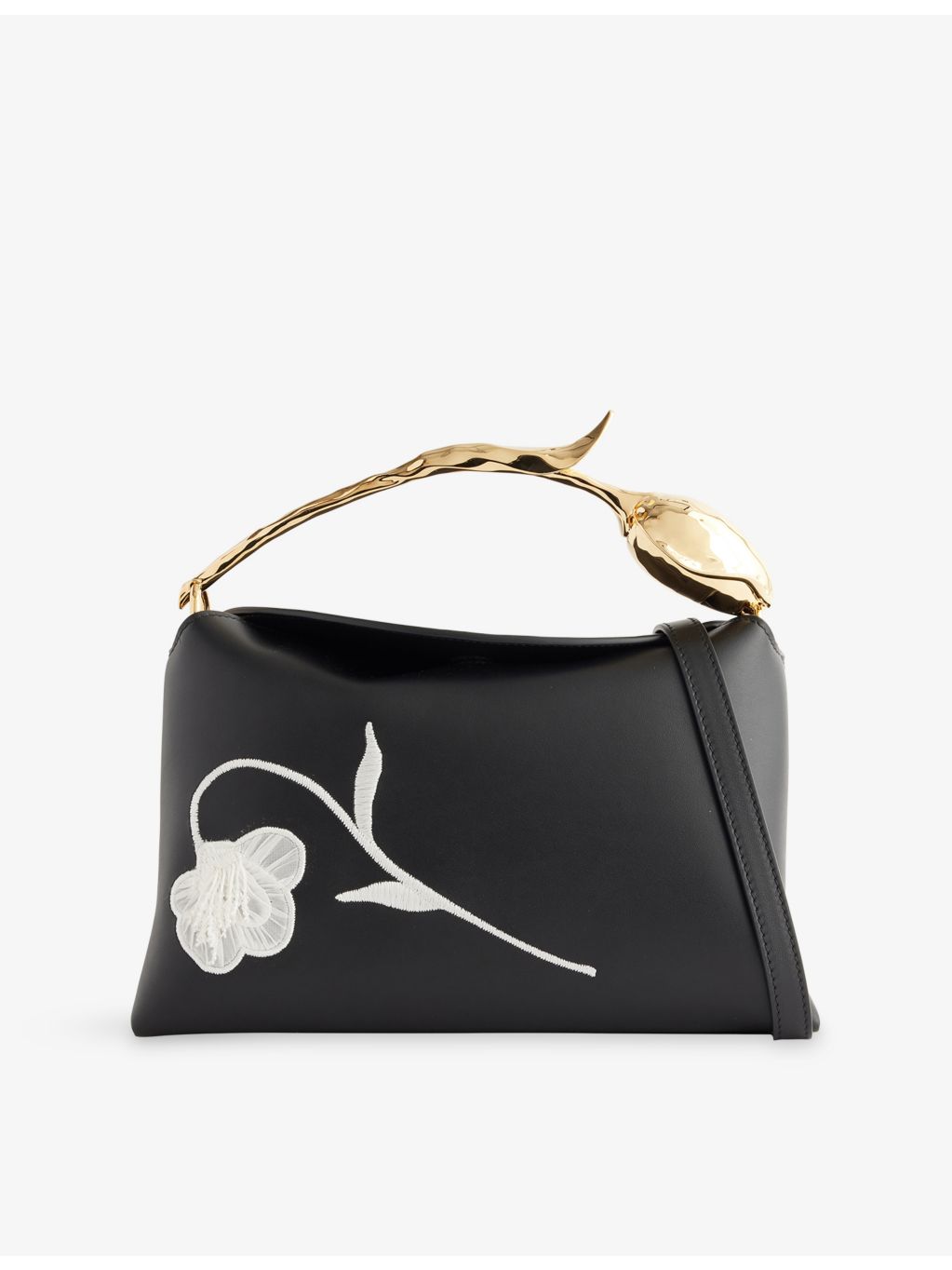 Erdem Midi Bloom leather top-handle bag - British product