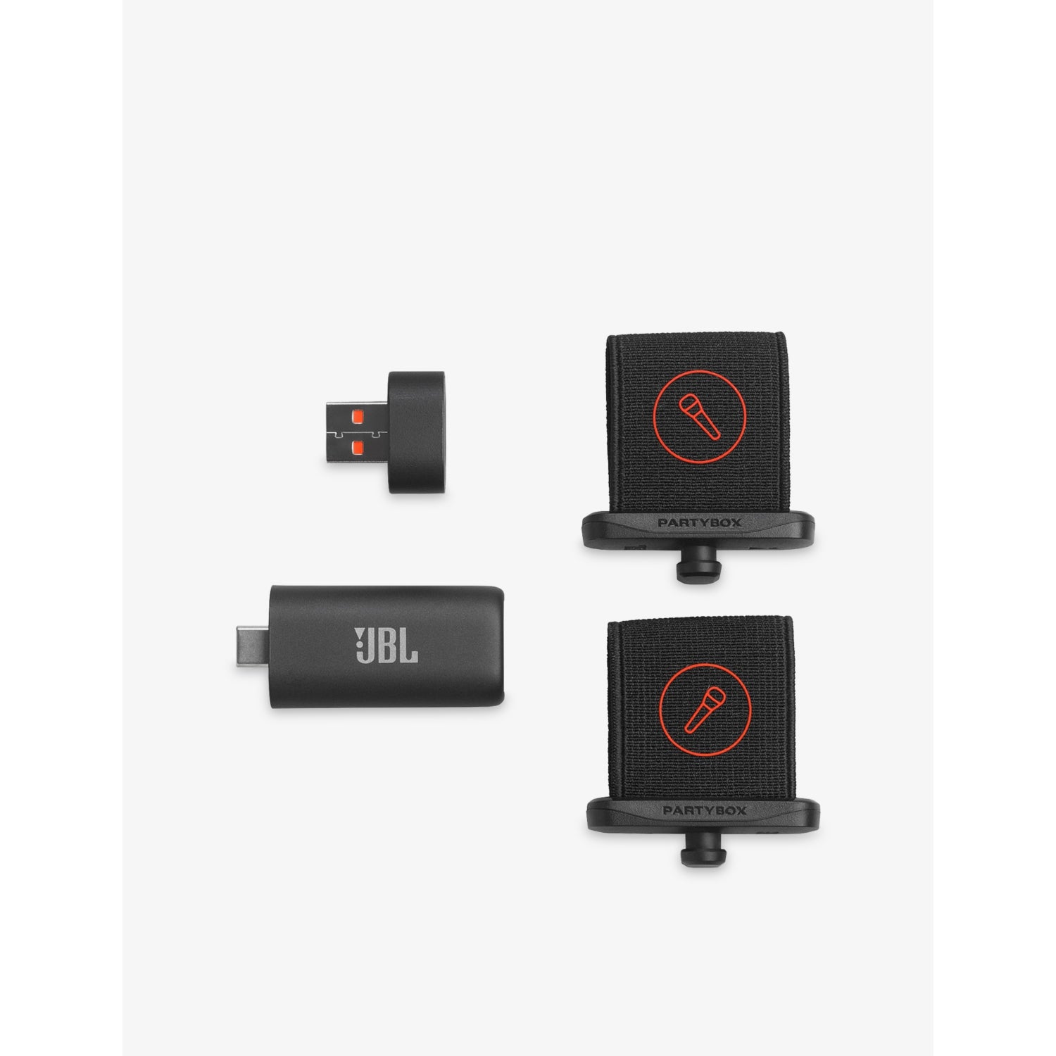 JBL EasySing Mics wireless karaoke microphones with USB-C dongle, UK version