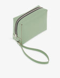 VACAVALIENTE tall zip-up leather toiletry bag, imported from the UK