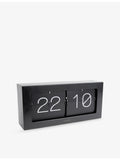 Karlsson Boxed Flip XL table clock in matt black - British product
