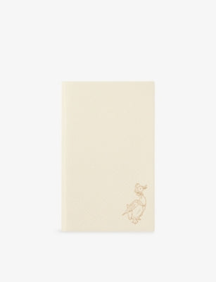 Smythson Peter Rabbit Panama leather notebook 14cm, imported from the UK