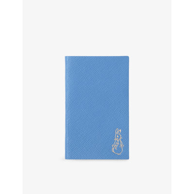 selfridges Smythson x Peter Rabbit and Friends Panama Leather Notebook 14cm x 9cm- Buy online at McGrocer