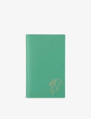 Smythson Peter Rabbit Panama leather notebook 14cm, imported from the UK