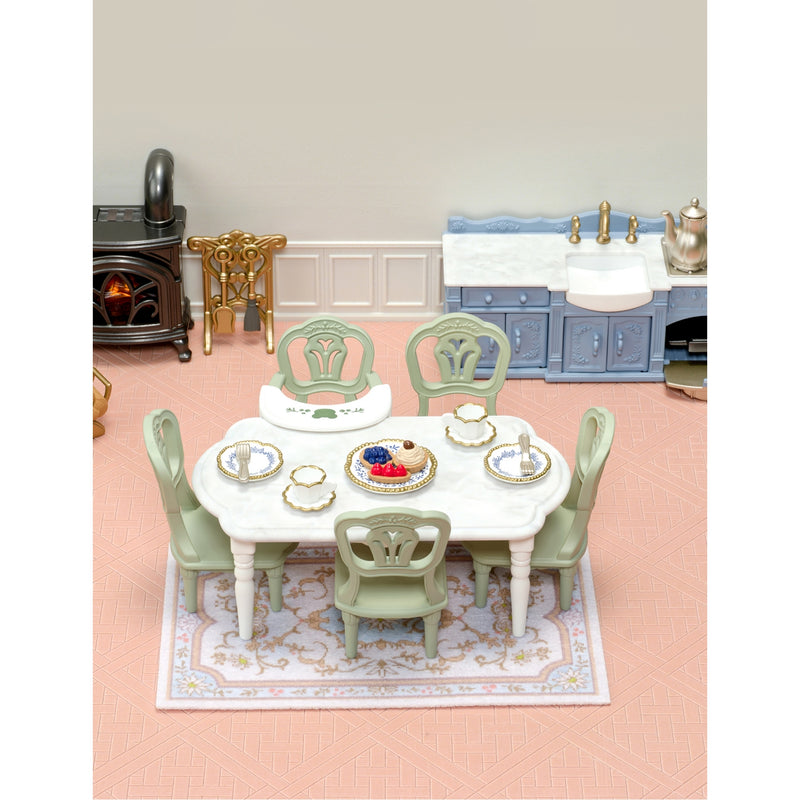 Sylvanian Families Riverside Manor dining room playset (British brand)