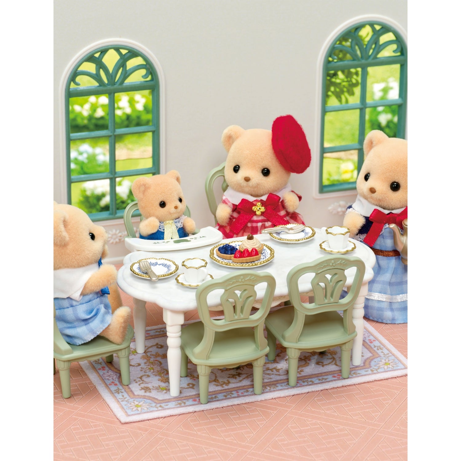 Sylvanian Families Riverside Manor dining room playset (British brand)