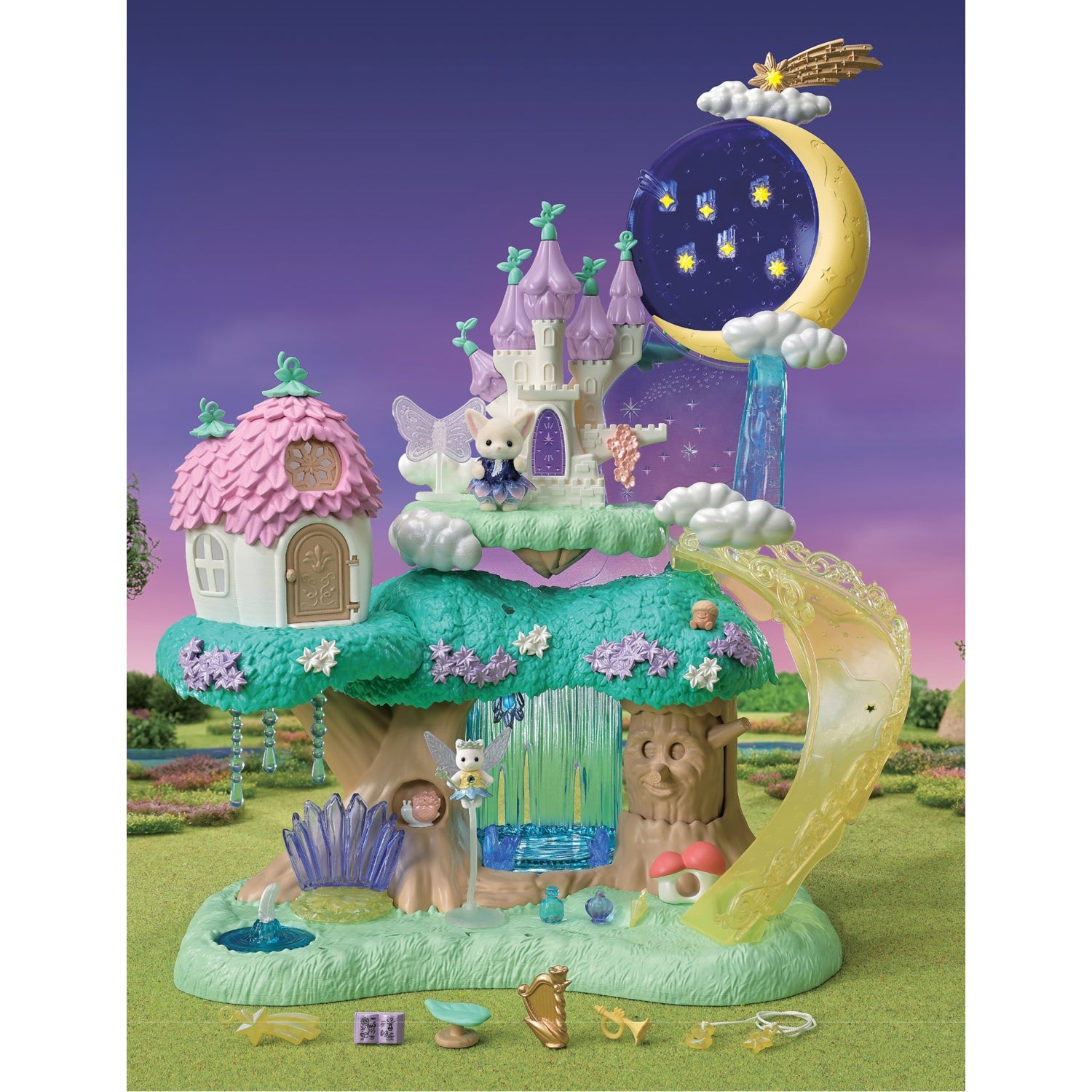 Sylvanian Families Woodland Wonder Fairy Castle Playset, imported from the UK