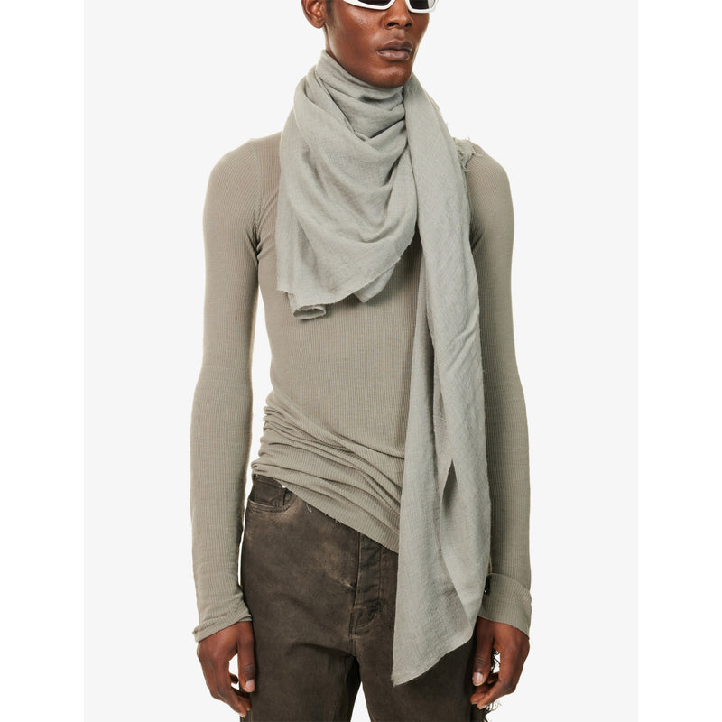 Rick Owens wool silk cashmere scarf 140x200 cm - British product