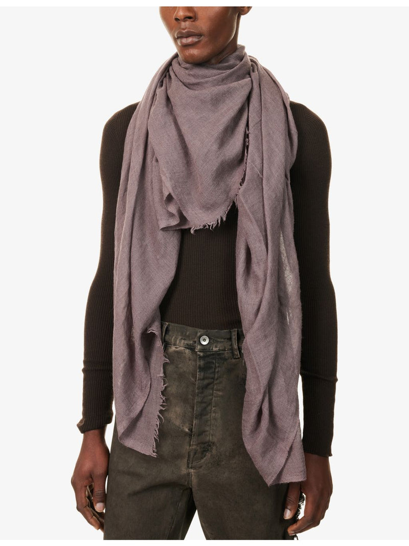 Rick Owens Emily scarf in wool silk cashmere 140x200cm - British product