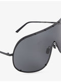 Rick Owens Shield sunglasses stainless steel surgical frame (British brand)
