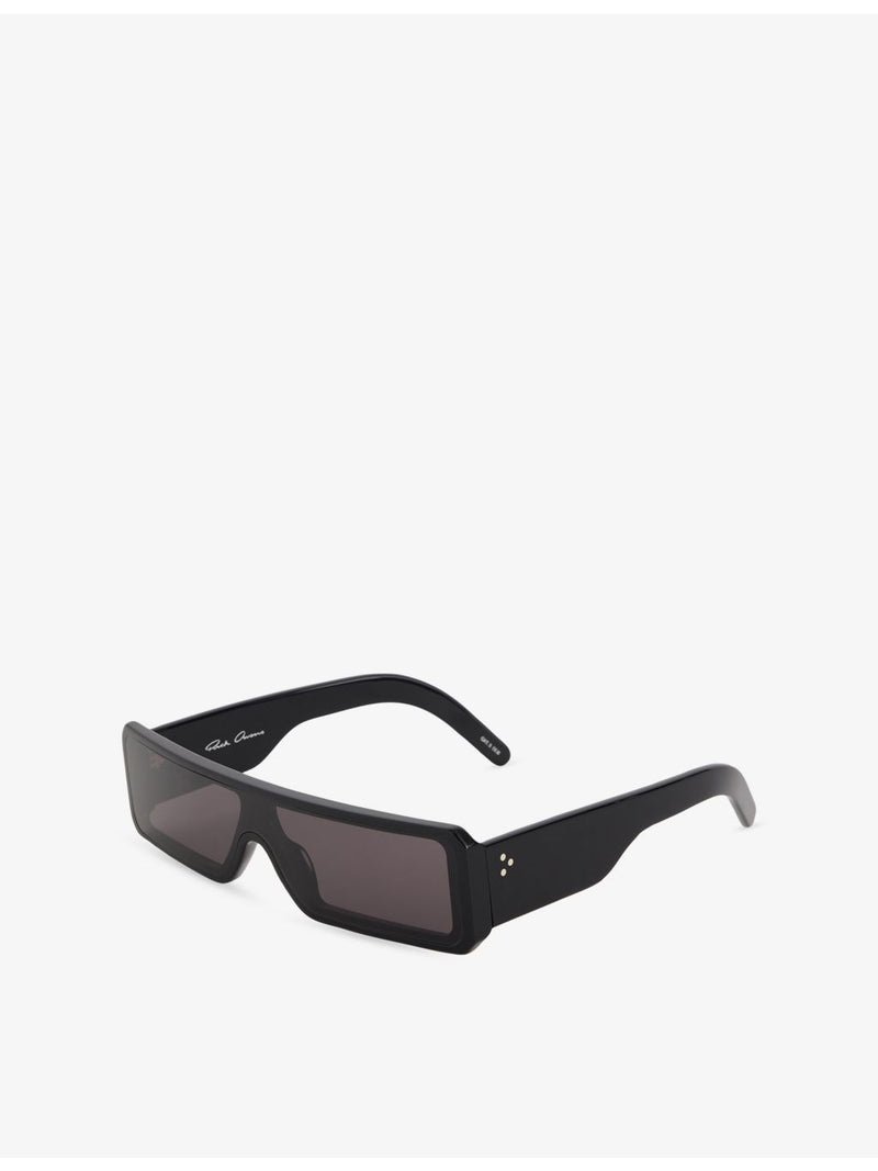 Rick Owens rectangular acetate sunglasses 7cm (British brand)