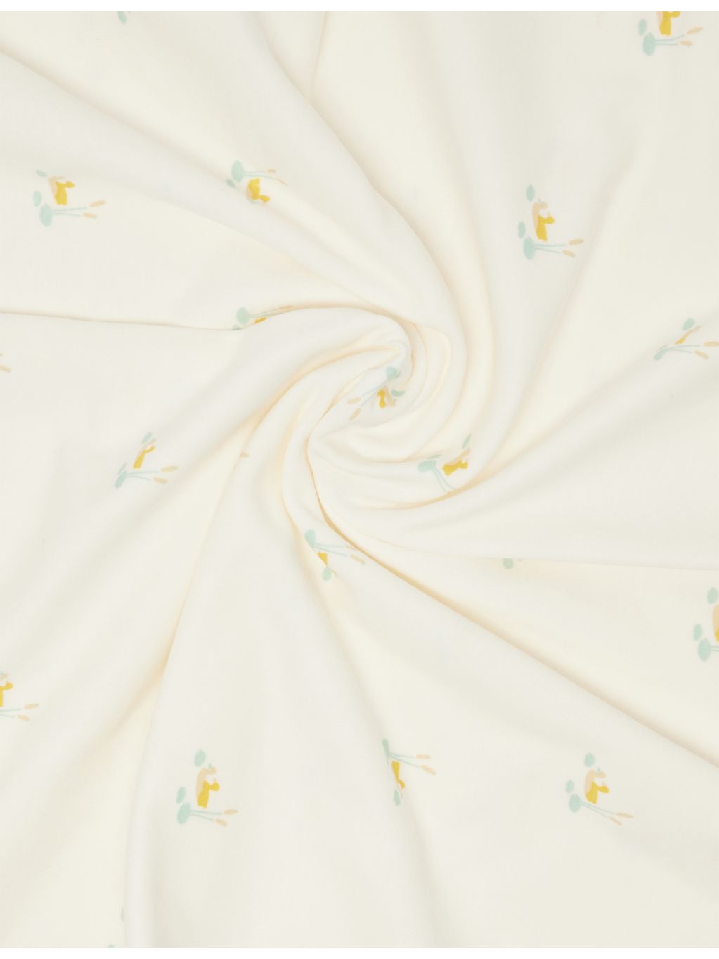 Sleepy Doe cotton baby blanket with duckling print, imported from the UK