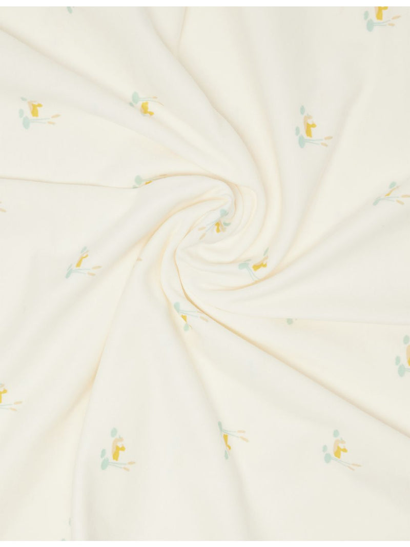 Sleepy Doe cotton baby blanket with duckling print, imported from the UK