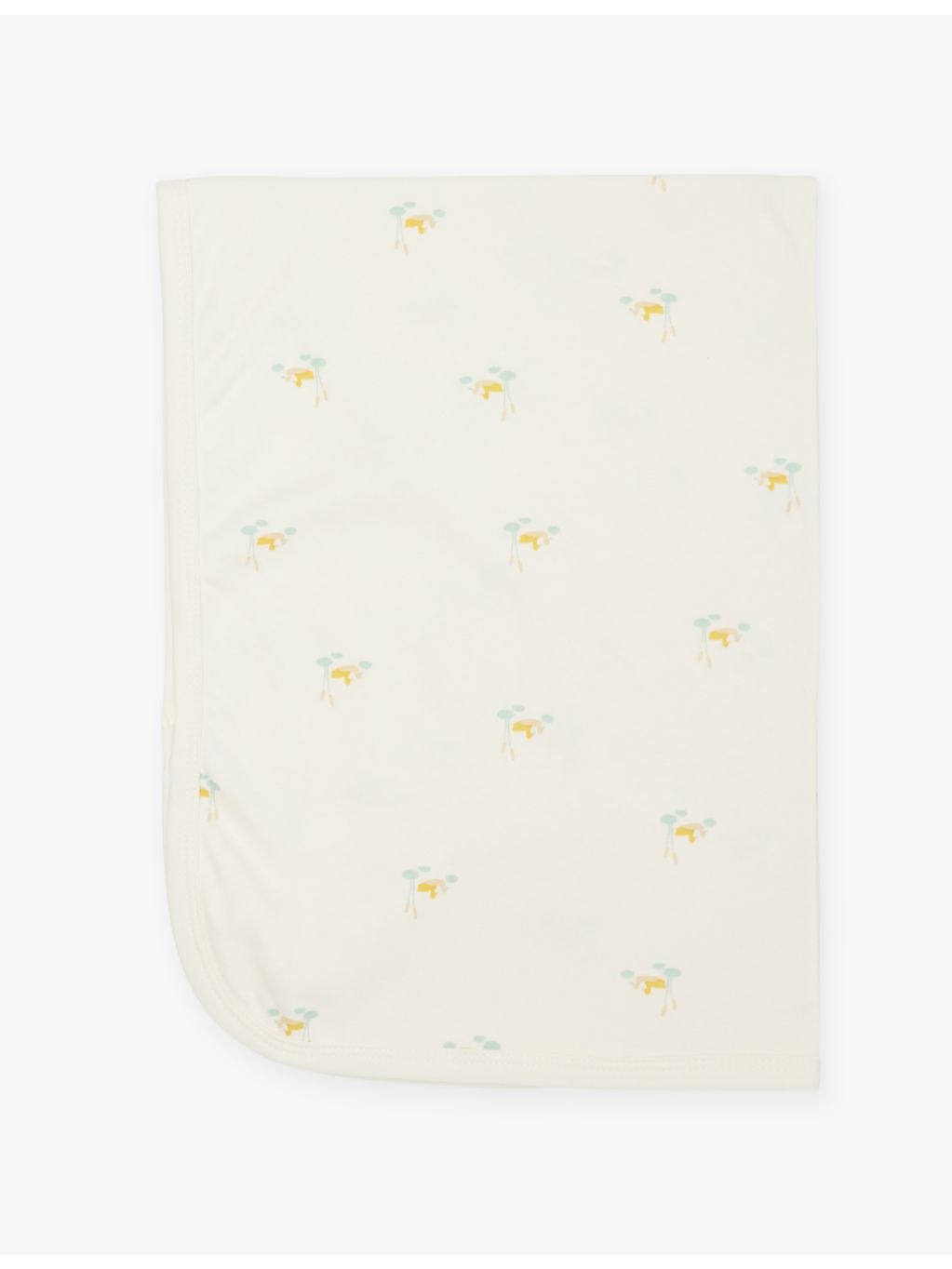 Sleepy Doe cotton baby blanket with duckling print, imported from the UK