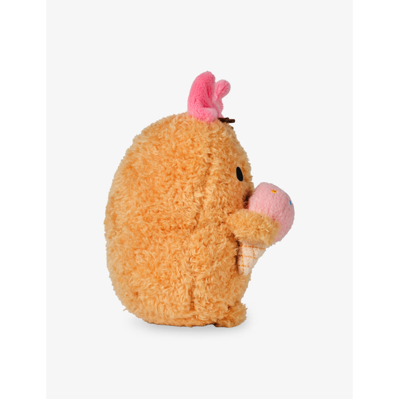 Noodoll Ricespud Pinky soft toy 13cm, imported from the UK
