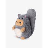 Noodoll Grey Squirrel Ricespud mini sitting soft toy 13cm - British product