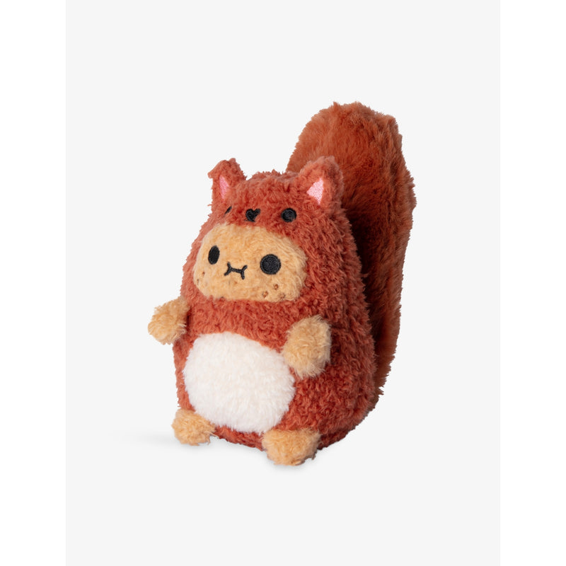 Noodoll Red Squirrel Ricespud sitting soft toy 13cm, imported from the UK