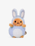 Noodoll Blue Bunny Ricespud soft toy 13cm, imported from the UK