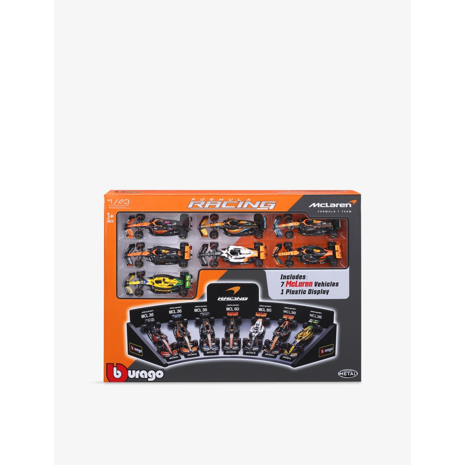 Bburago F1 McLaren deluxe die-cast car gift set, UK version