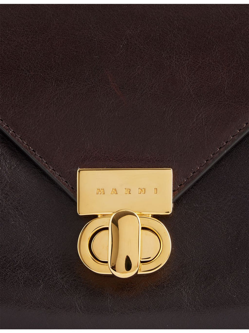 Marni East-West leather shoulder bag - British product