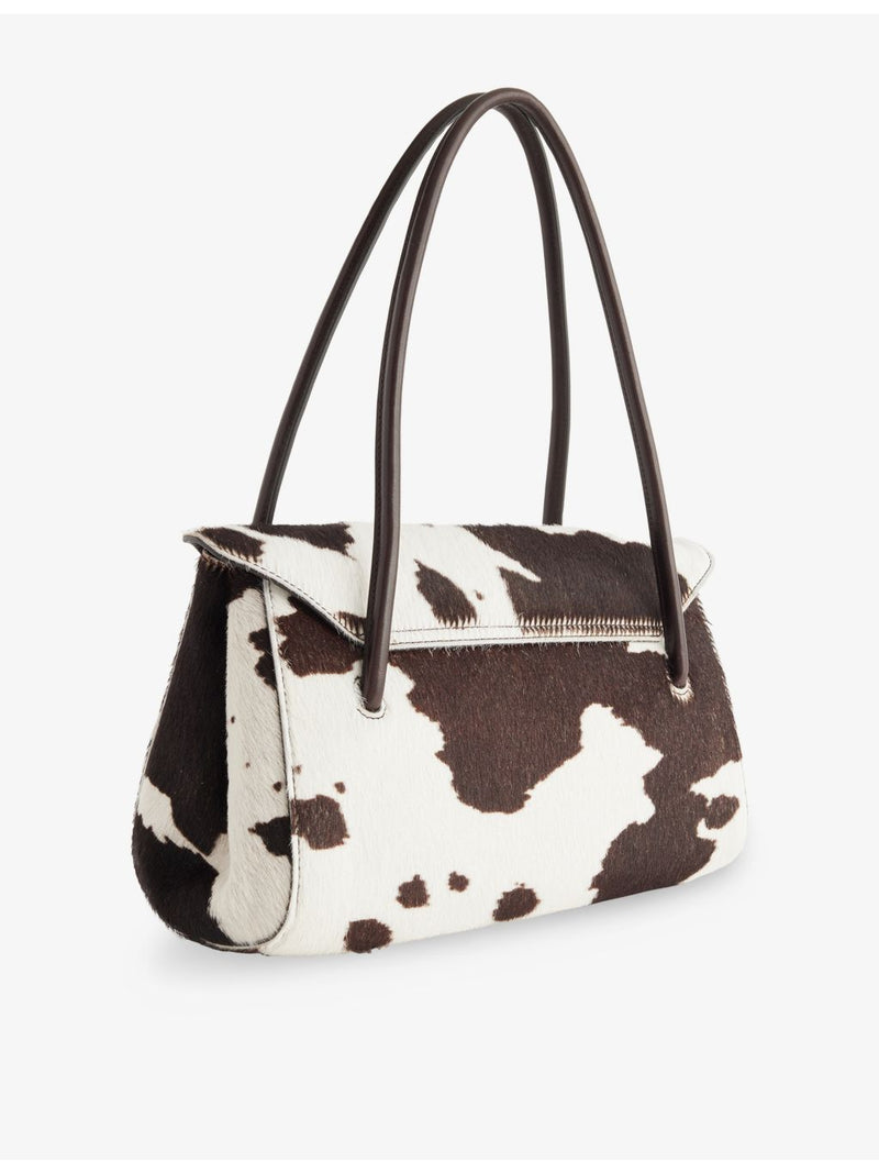 Marni cow-print pony hair-leather shoulder bag - British product