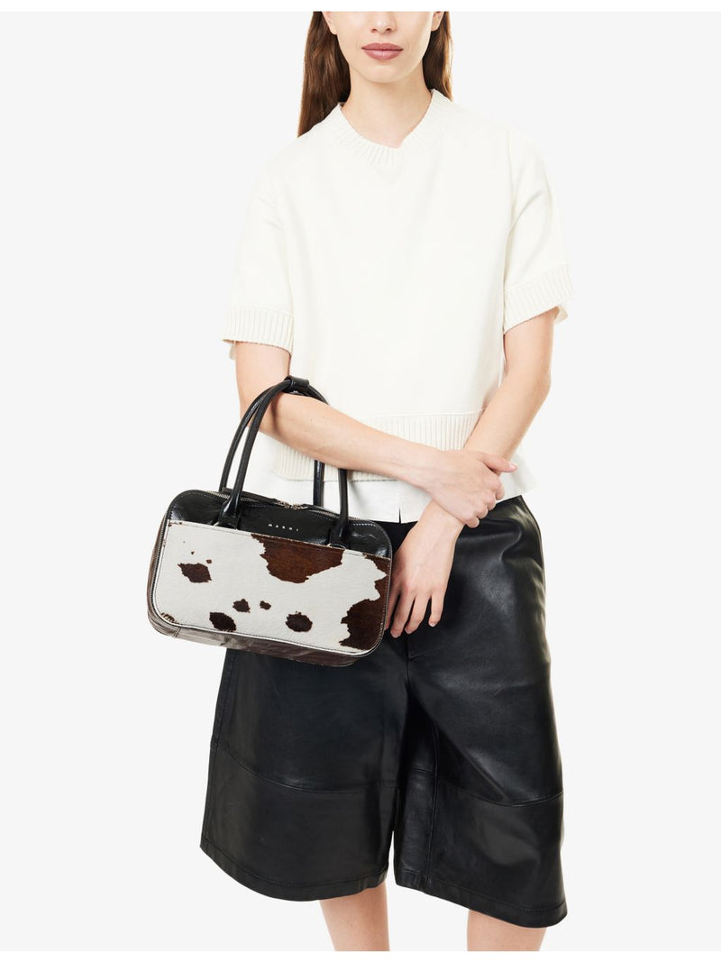 Marni Boxyne leather top-handle bag - British product