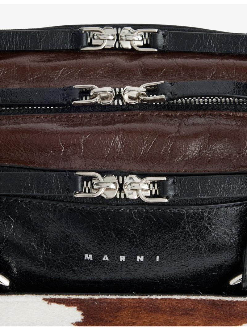 Marni Boxyne leather top-handle bag - British product