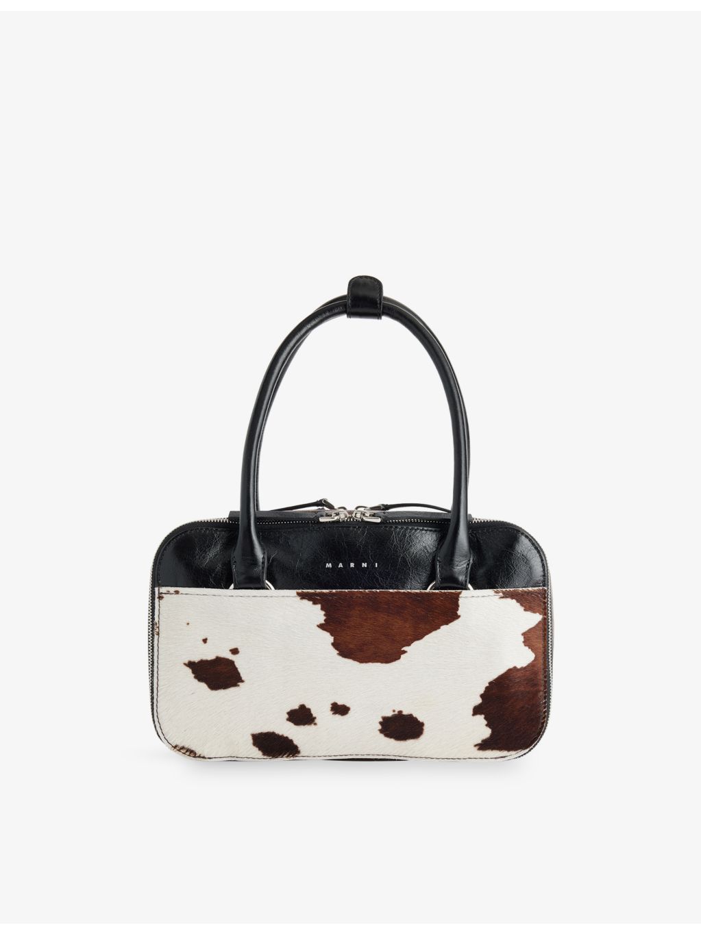 Marni Boxyne leather top-handle bag - British product