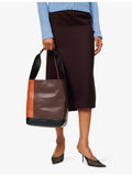 Marni leather tote bag tri-tone with shoulder strap - British product