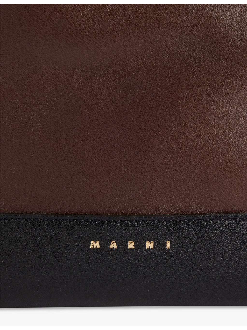Marni leather tote bag tri-tone with shoulder strap - British product