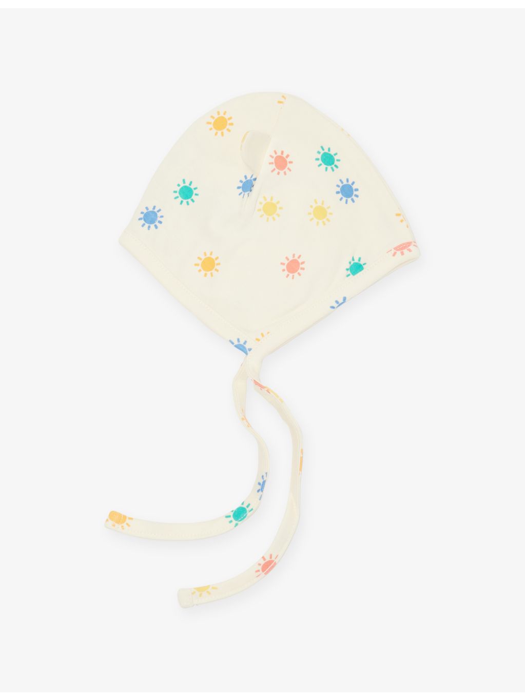 Bonniemob rainbow sunshine cotton bonnet hat 0-3 months, imported from the UK