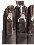 Anya Hindmarch woven cross-body bag in nylon with three zips (British brand)