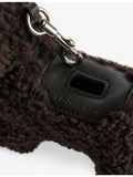 Anya Hindmarch dog poo shearling bag charm with leather collar - British product
