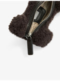 Anya Hindmarch dog poo shearling bag charm with leather collar - British product