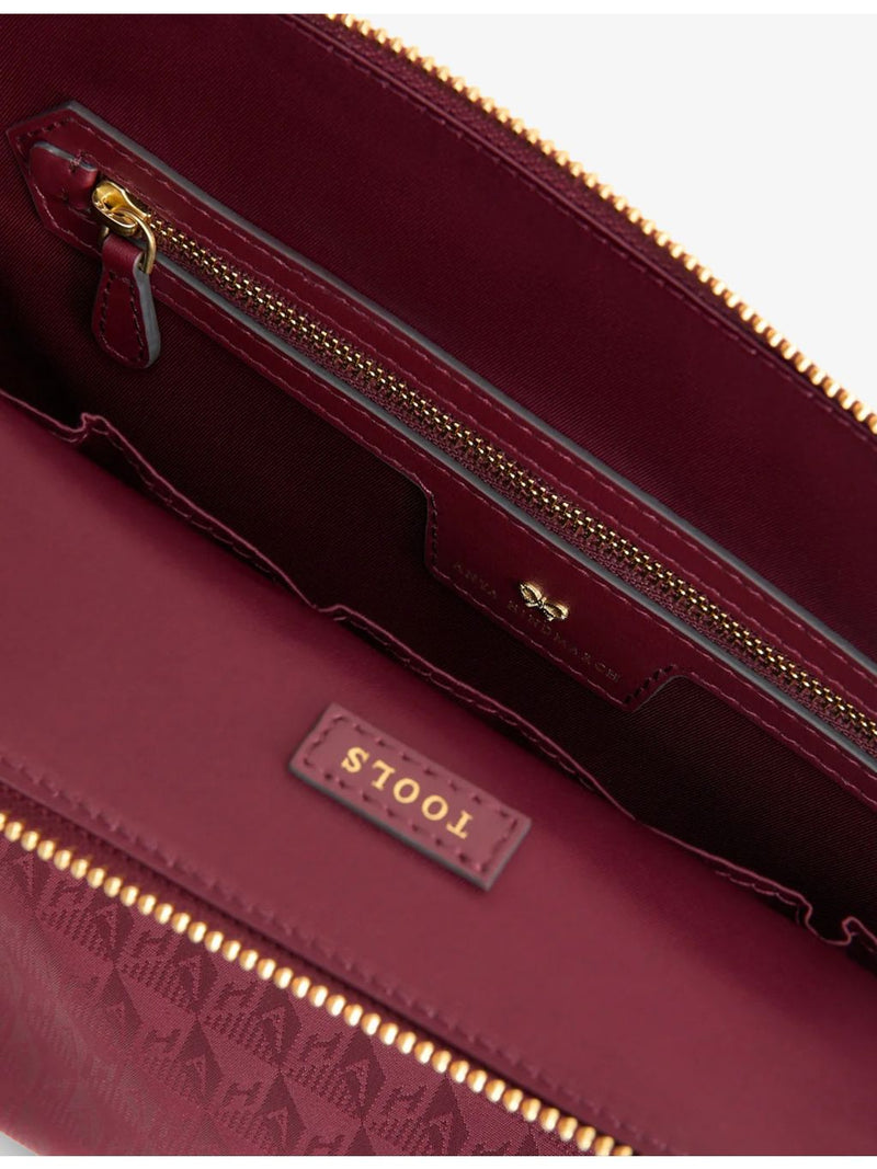 Anya Hindmarch washbag shell and leather 33cm, UK version