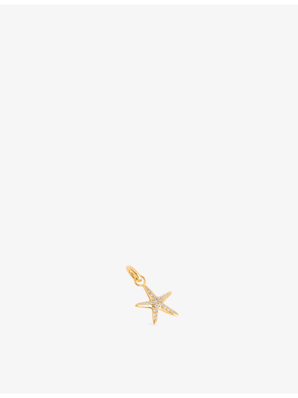 Astrid & Miyu starfish clip charm, 18ct gold-plated sterling silver (British brand)