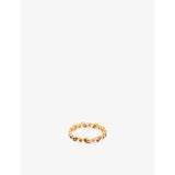 Astrid & Miyu 18ct gold-plated cubic zirconia ring (British brand)
