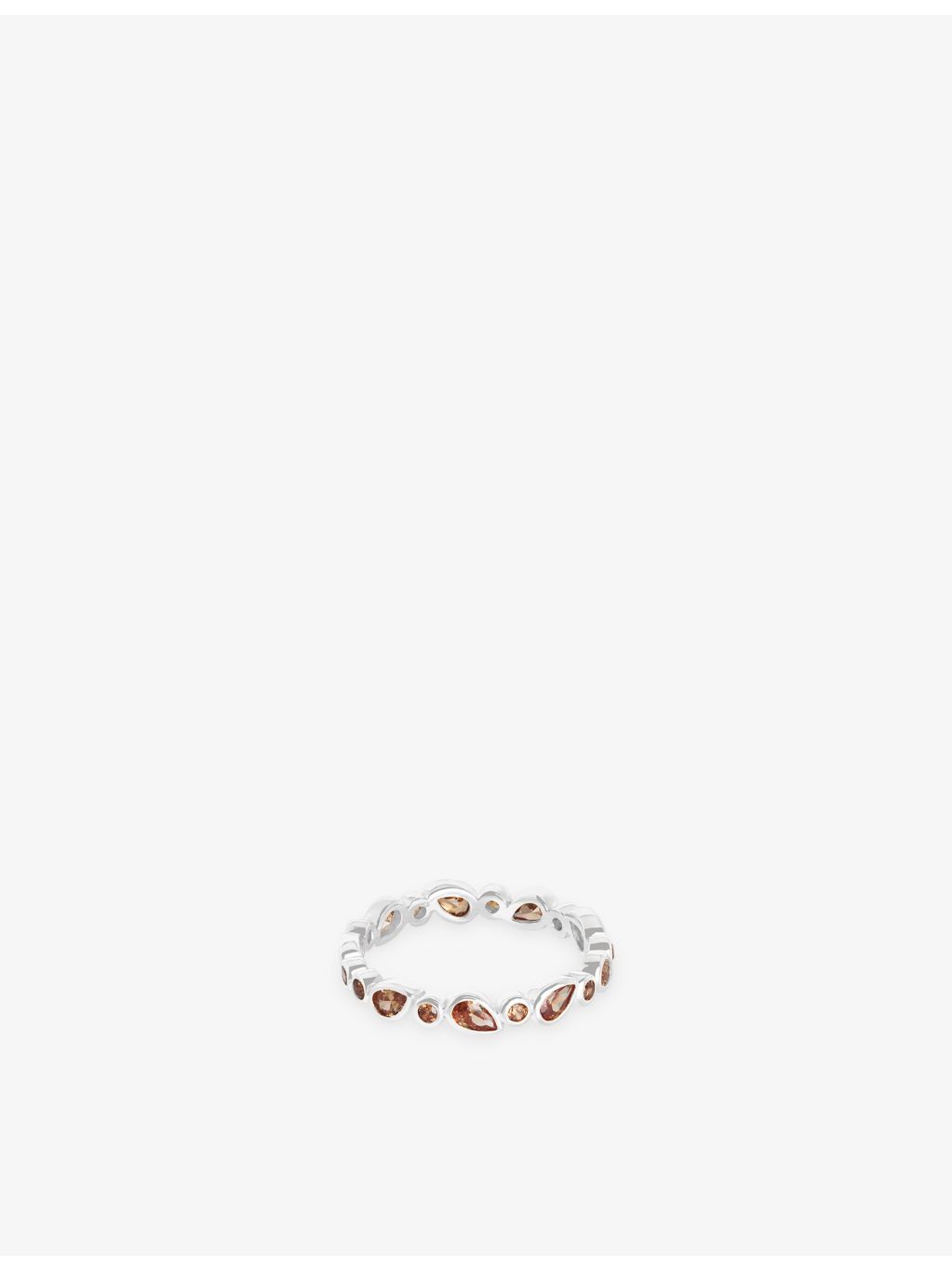 Astrid & Miyu cubic zirconia band ring, UK version