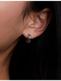Astrid & Miyu Ripple Wave huggie hoop earrings, imported from the UK