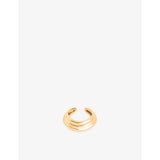 Astrid & Miyu 18ct gold-plated sterling silver single ear cuff - British product