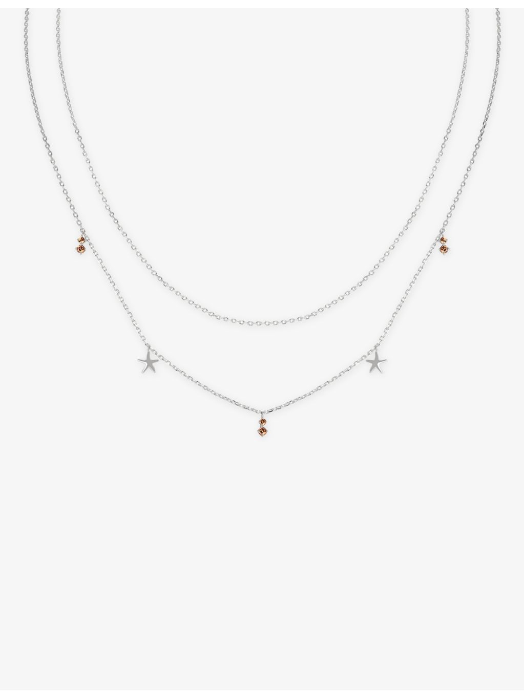 Astrid & Miyu starfish necklace with cubic zirconia, UK version
