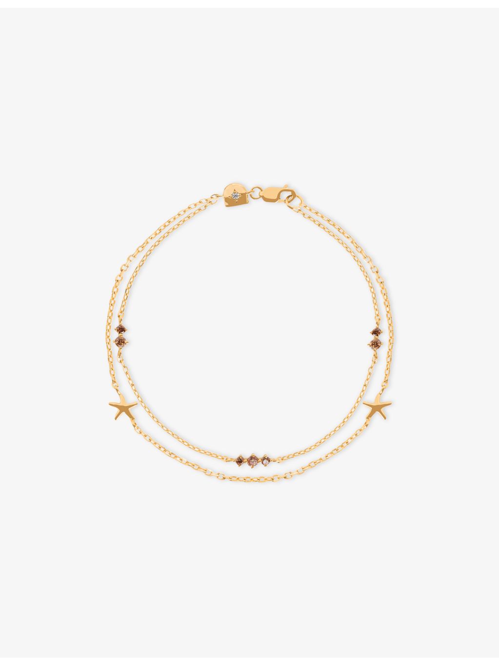 Astrid & Miyu starfish double chain bracelet, UK version
