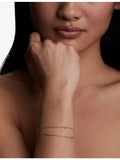Astrid & Miyu starfish double chain bracelet with cubic zirconia (British brand)