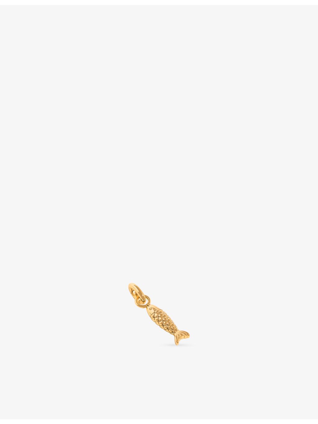 Astrid & Miyu fish charm 18ct gold-plated sterling silver 22.5mm - British product