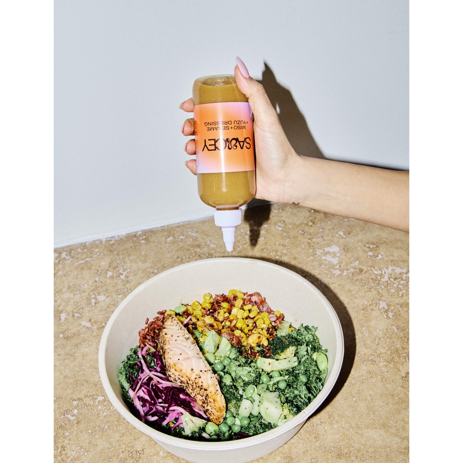 Saucey sesame miso yuzu dressing 300ml, UK version
