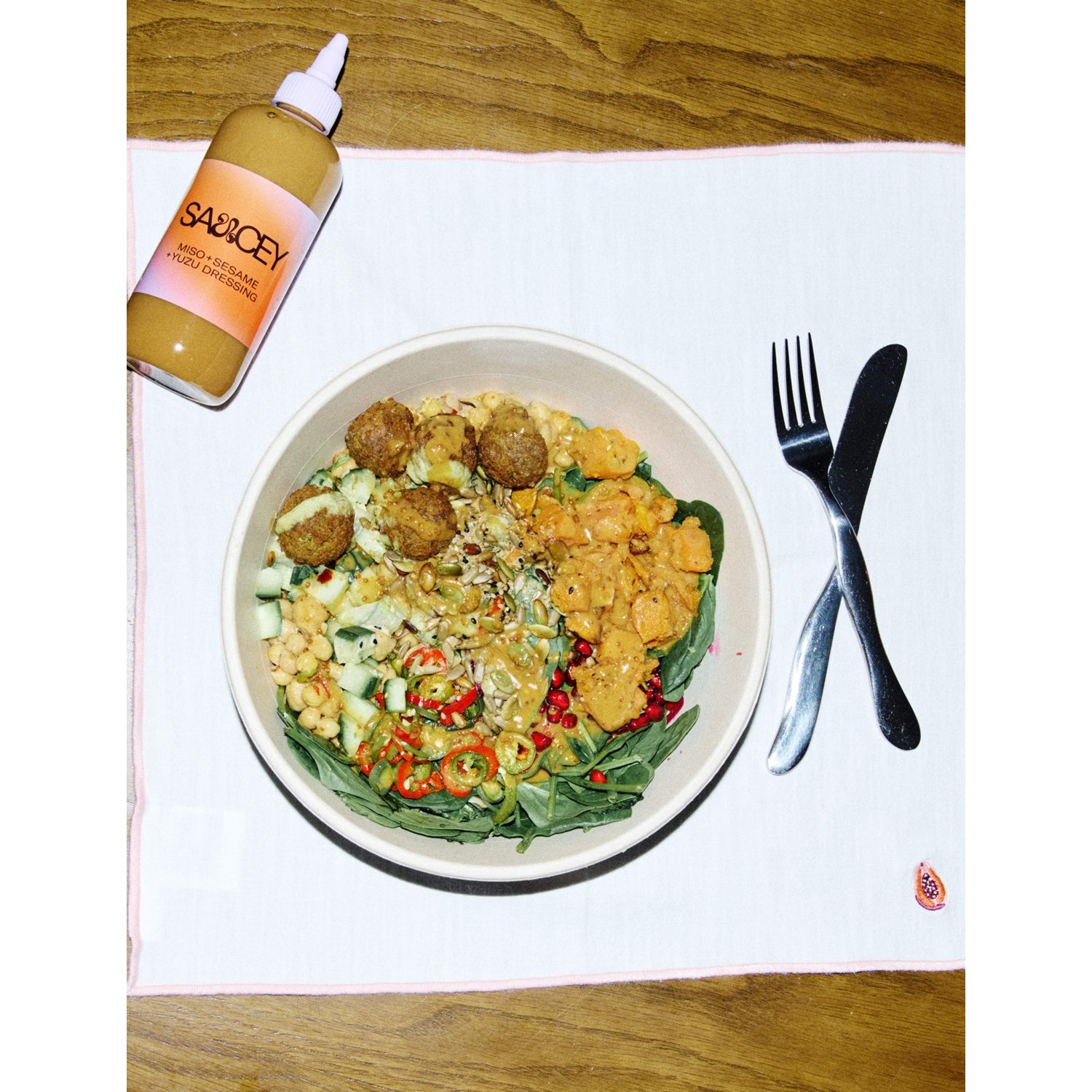 Saucey sesame miso yuzu dressing 300ml, UK version
