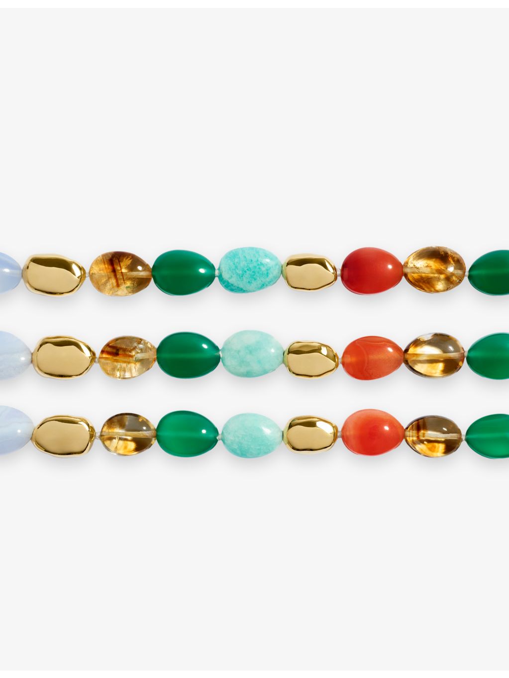 Monica Vinader Rio Bold gemstone necklace 18ct gold vermeil (British brand)