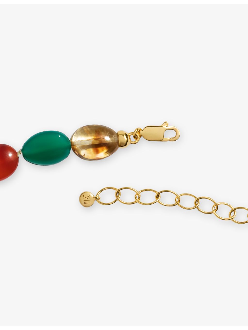 Monica Vinader Rio Bold gemstone necklace 18ct gold vermeil (British brand)